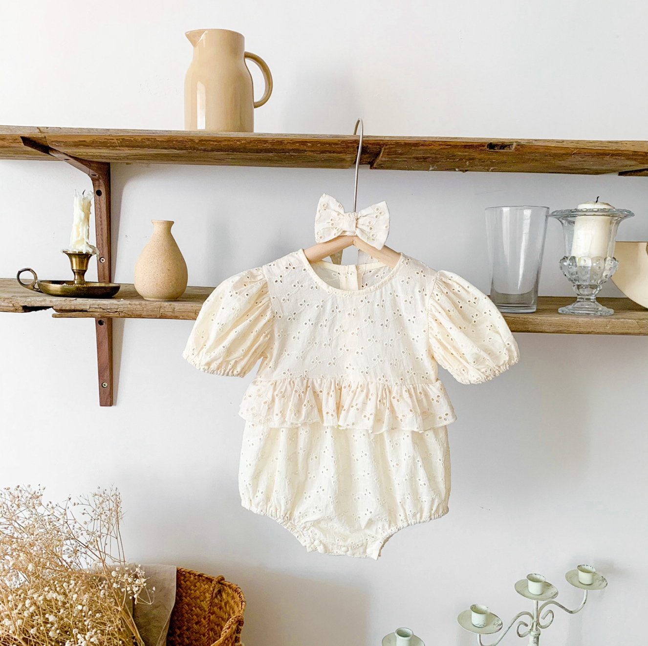 Lace Ruffled Romper Lace Ruffle Romper – Hemito