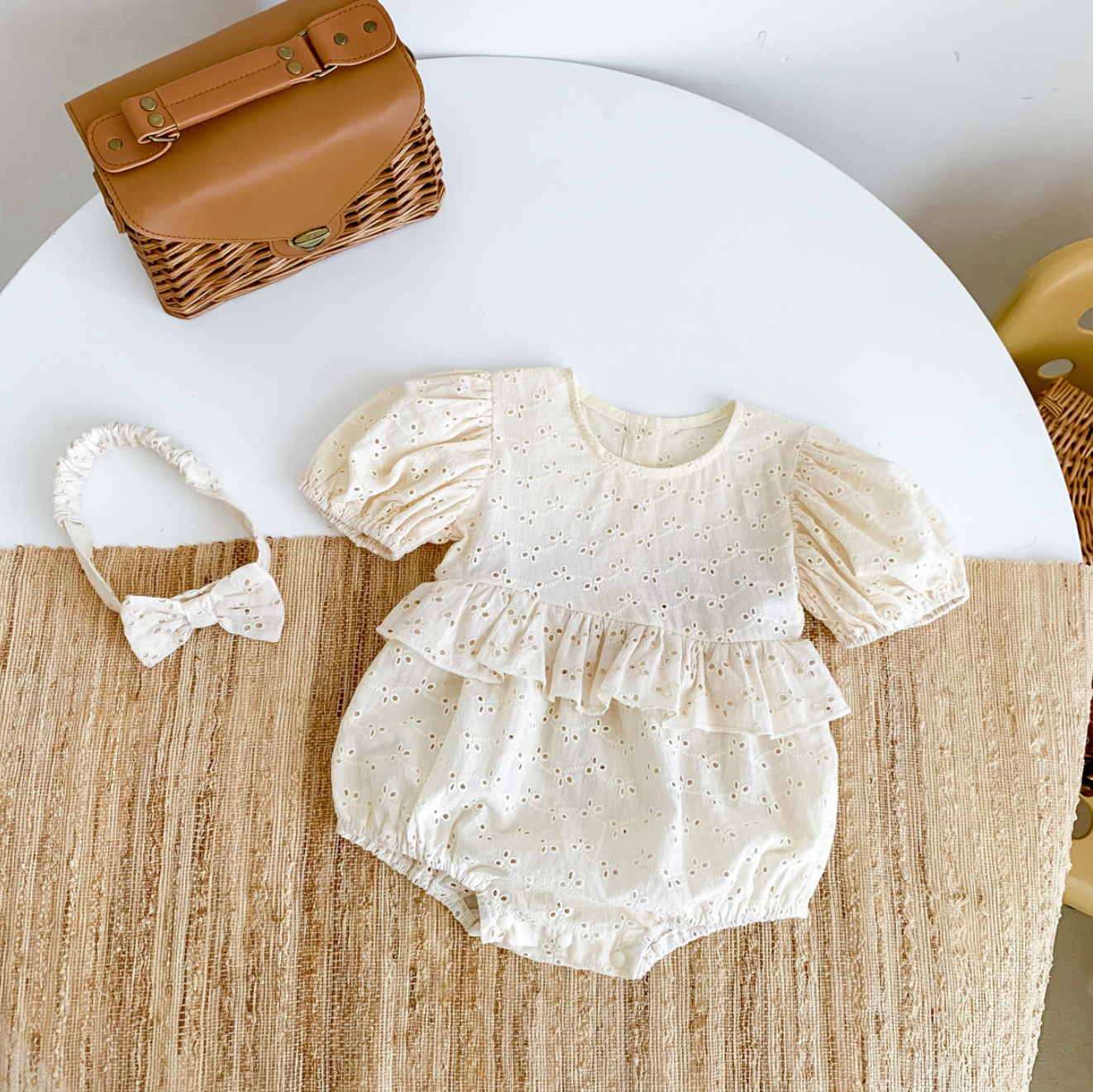 Lace Ruffled Romper Lace Ruffle Romper – Hemito