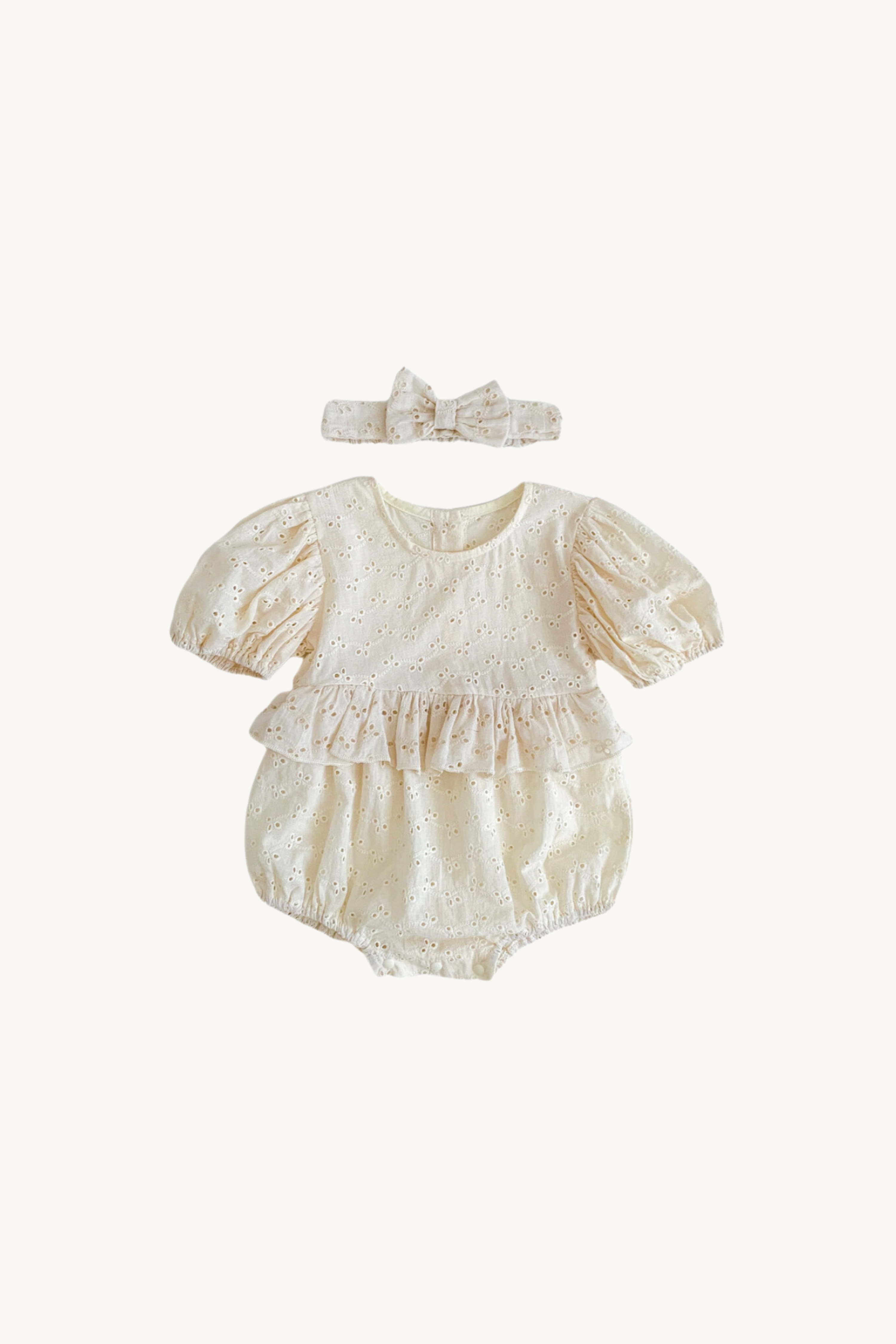 Lace Ruffle Romper – Hemito